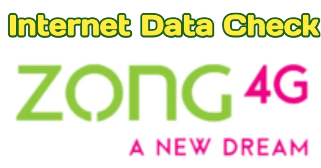 How to Check Zong Weekly Internet Data MBs